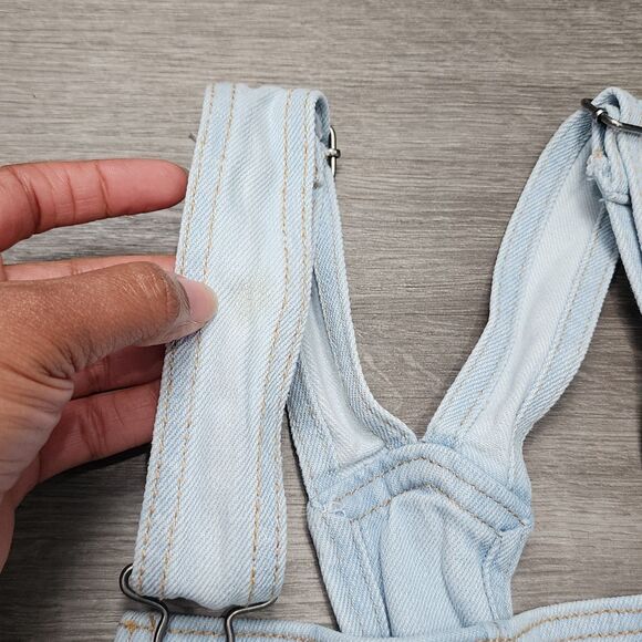 Hollister high-rise Mom Short Overall 4" Size XSmall - Picture 4 of 8